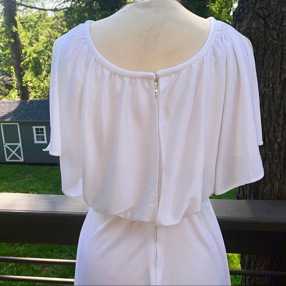 70s Vintage Handkerchief Hem Disco Summer Dress - Picture 8 of 10
